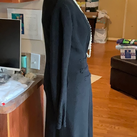 M.S.S.P. Max Studio Long Black Cardigan XS, Preowned - Picture 9 of 16